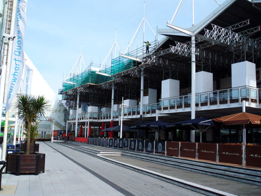 Gunwharf Quays Scaffolding Portsmouth