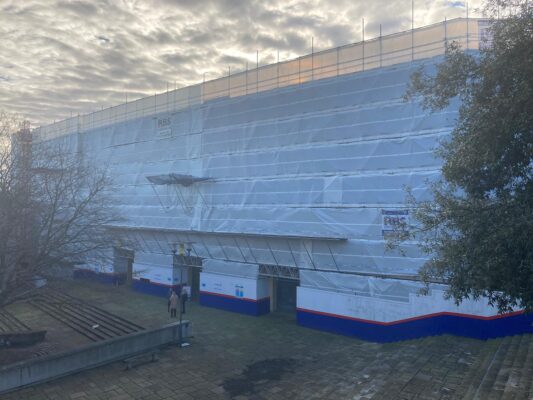 Winchester Law Courts Scaffolding